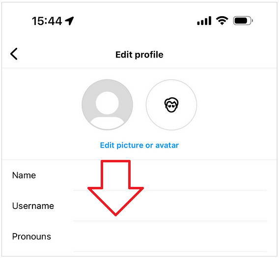 how to change instagram username on android