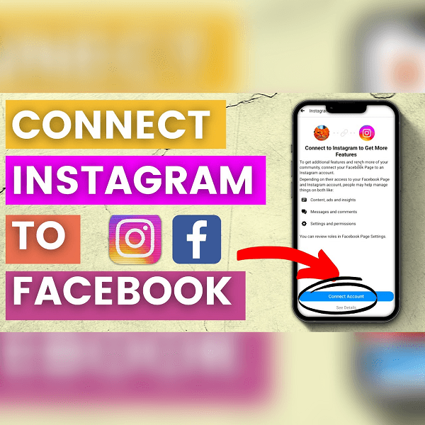 how to connect Instagram with Facebook page